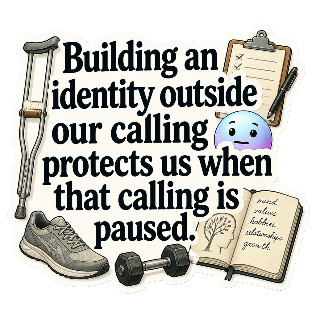 Building an identity outside our calling protects us when that calling is paused.