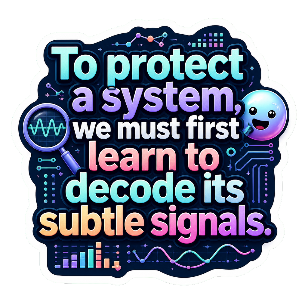 To protect a system, we must first learn to decode its subtle signals.