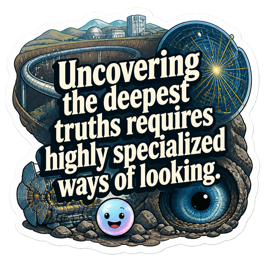 Uncovering the deepest truths requires highly specialized ways of looking.
