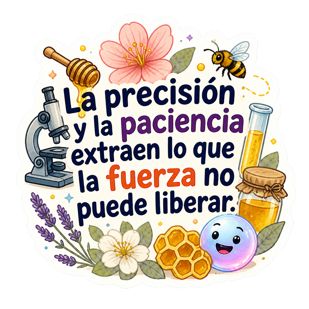 La precisión y la paciencia extraen lo que la fuerza no puede liberar.