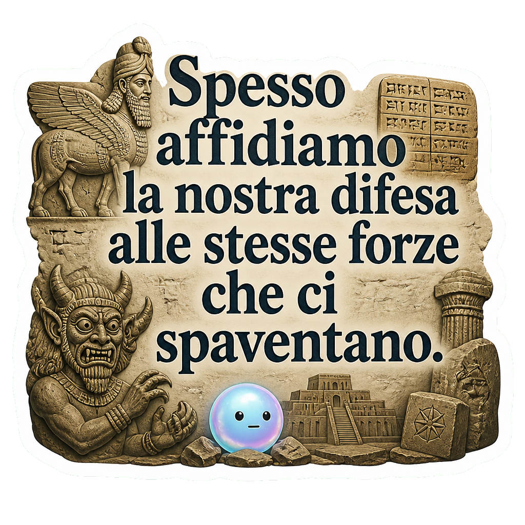 Spesso affidiamo la nostra difesa alle stesse forze che ci spaventano.