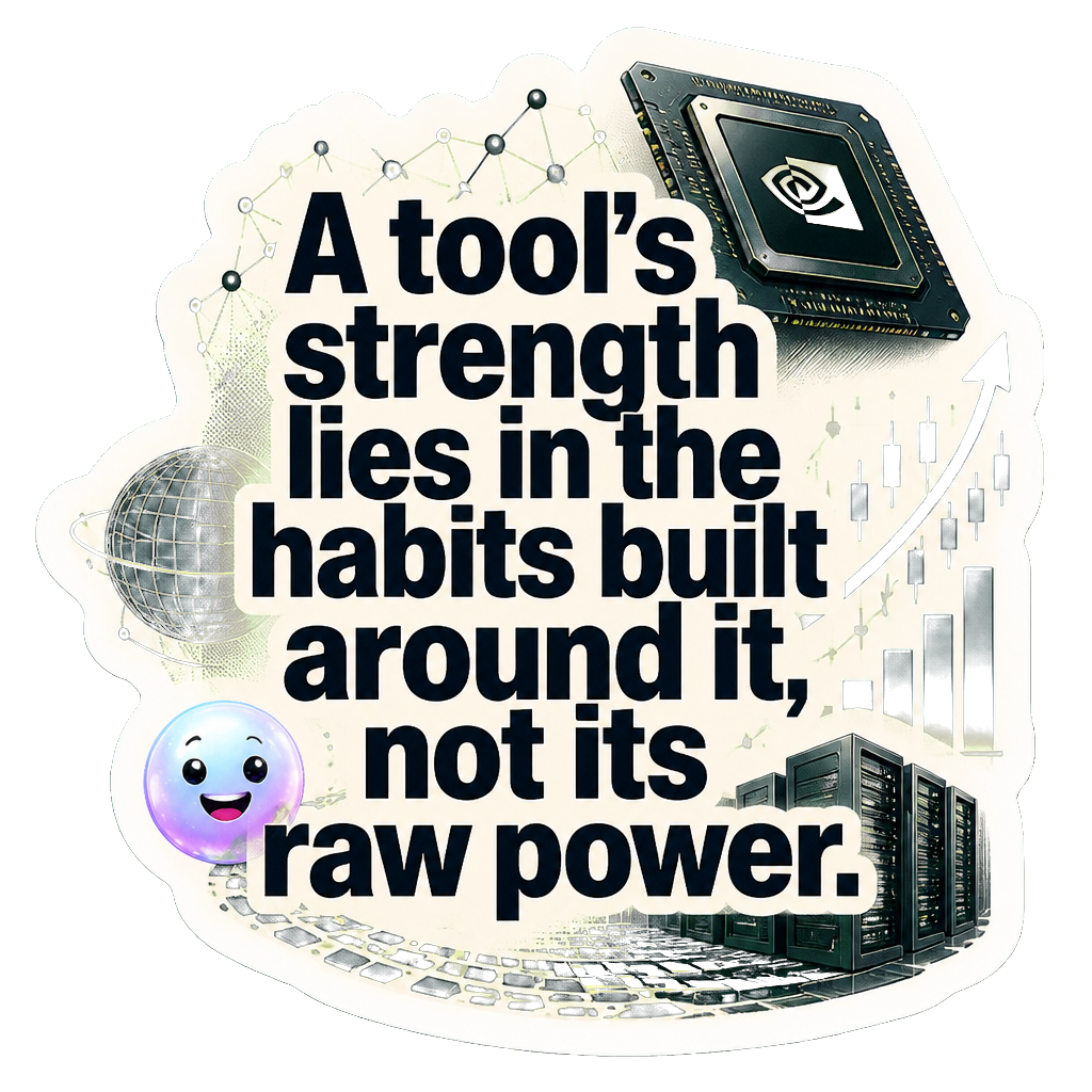 A tool's strength lies in the habits built around it, not its raw power.