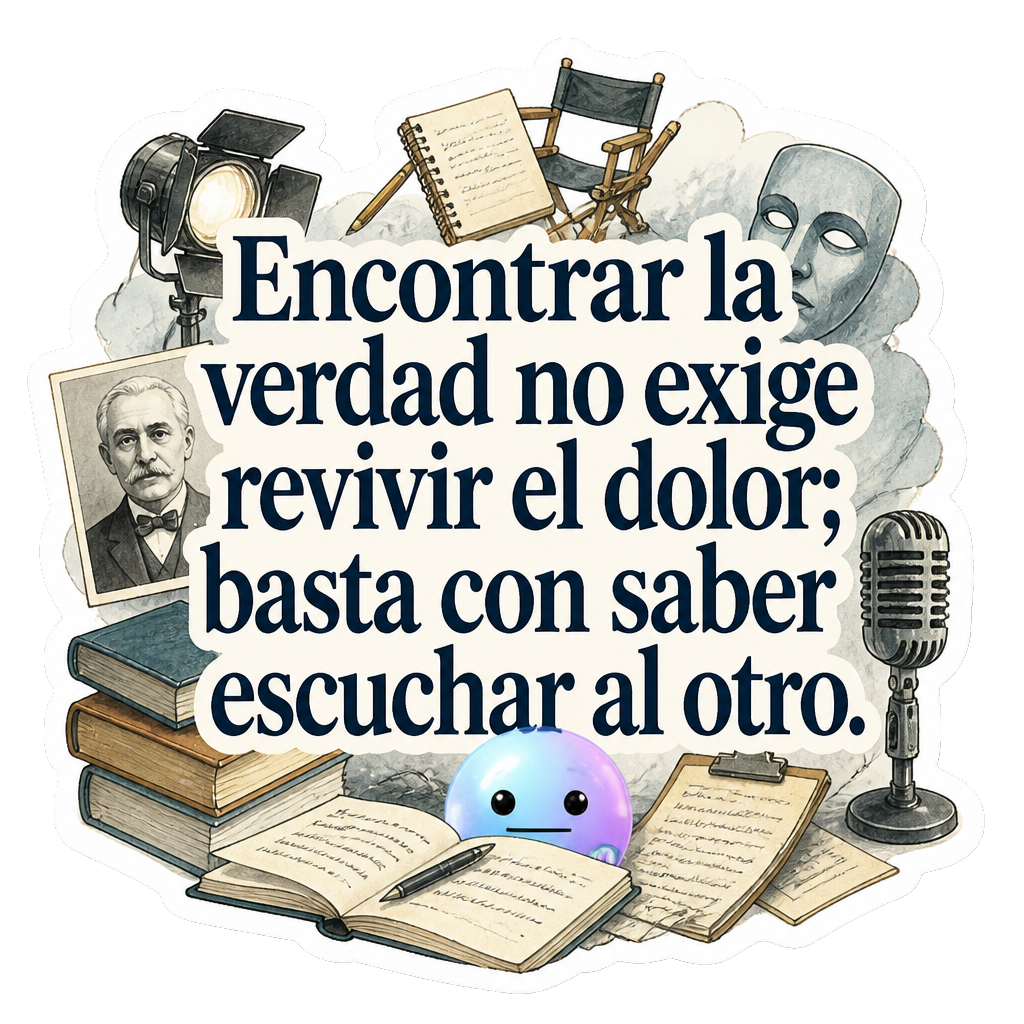 Encontrar la verdad no exige revivir el dolor; basta con saber escuchar al otro.