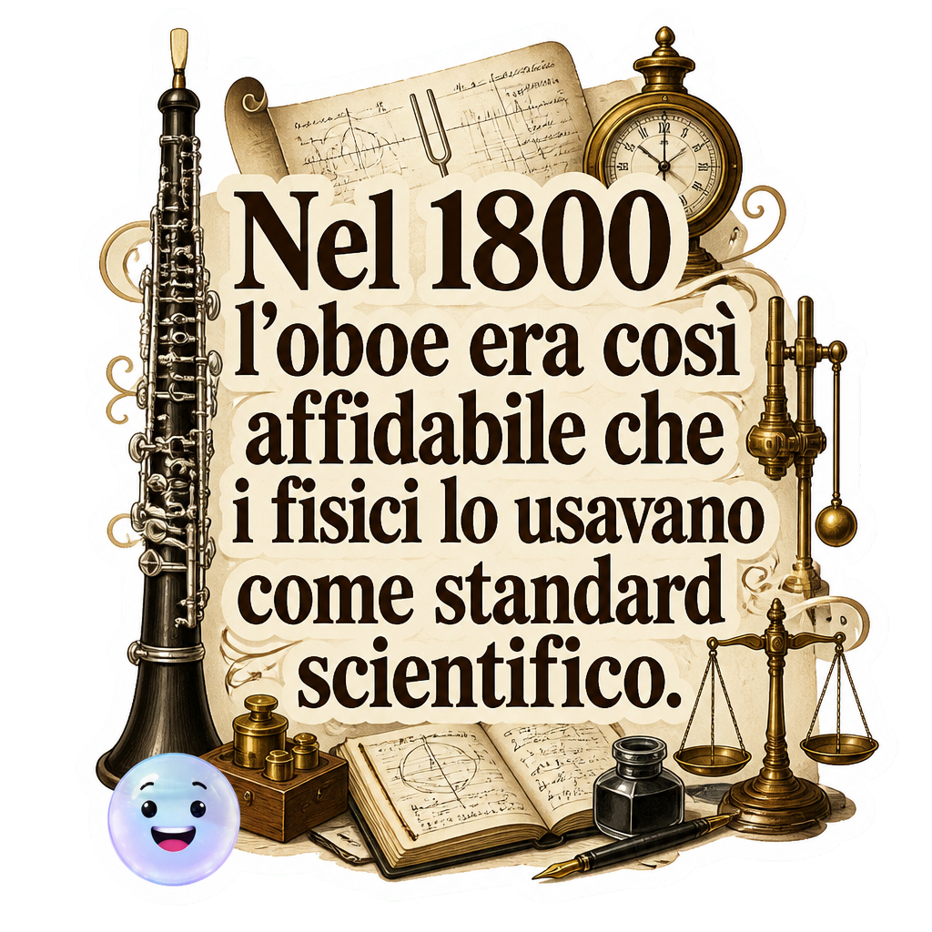 Nel 1800 l'oboe era così affidabile che i fisici lo usavano come standard scientifico.