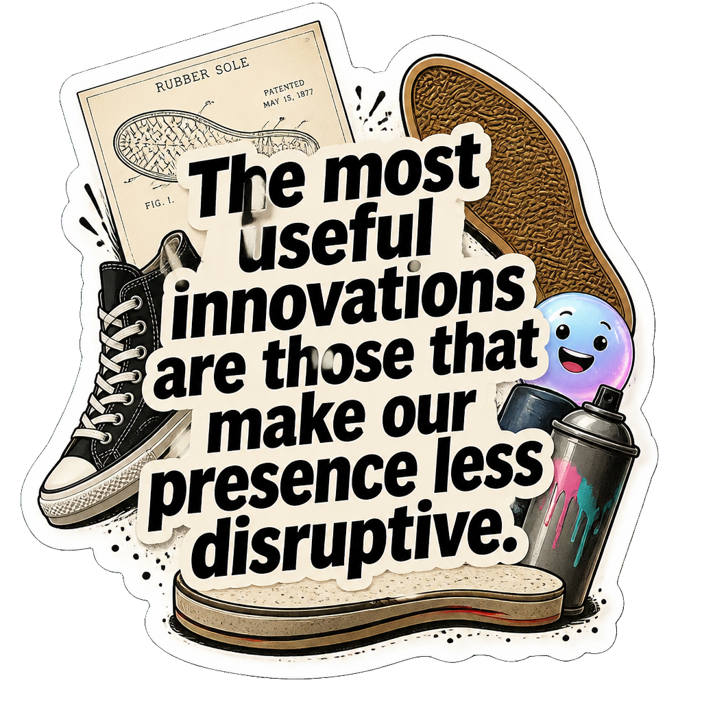 The most useful innovations are those that make our presence less disruptive.