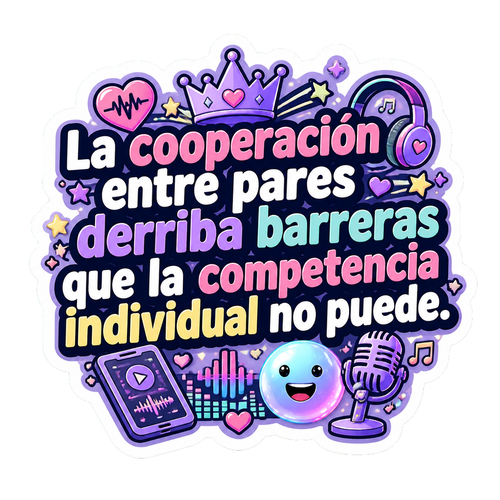 La cooperación entre pares derriba barreras que la competencia individual no puede.