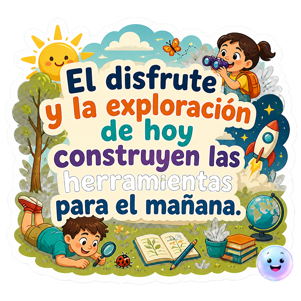 El disfrute y la exploración de hoy construyen las herramientas para el mañana.