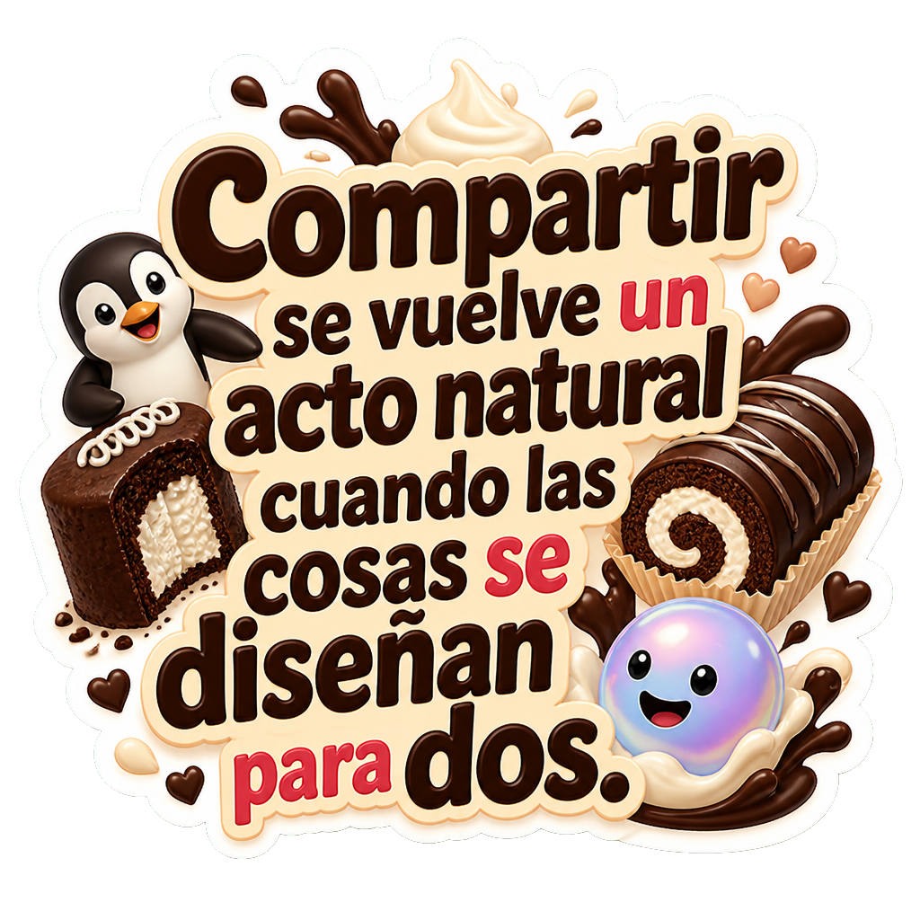 Compartir se vuelve un acto natural cuando las cosas se diseñan para dos.