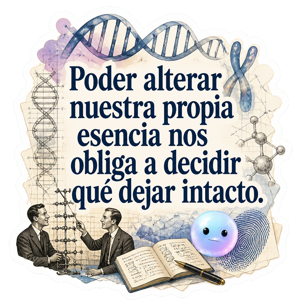 Poder alterar nuestra propia esencia nos obliga a decidir qué dejar intacto.