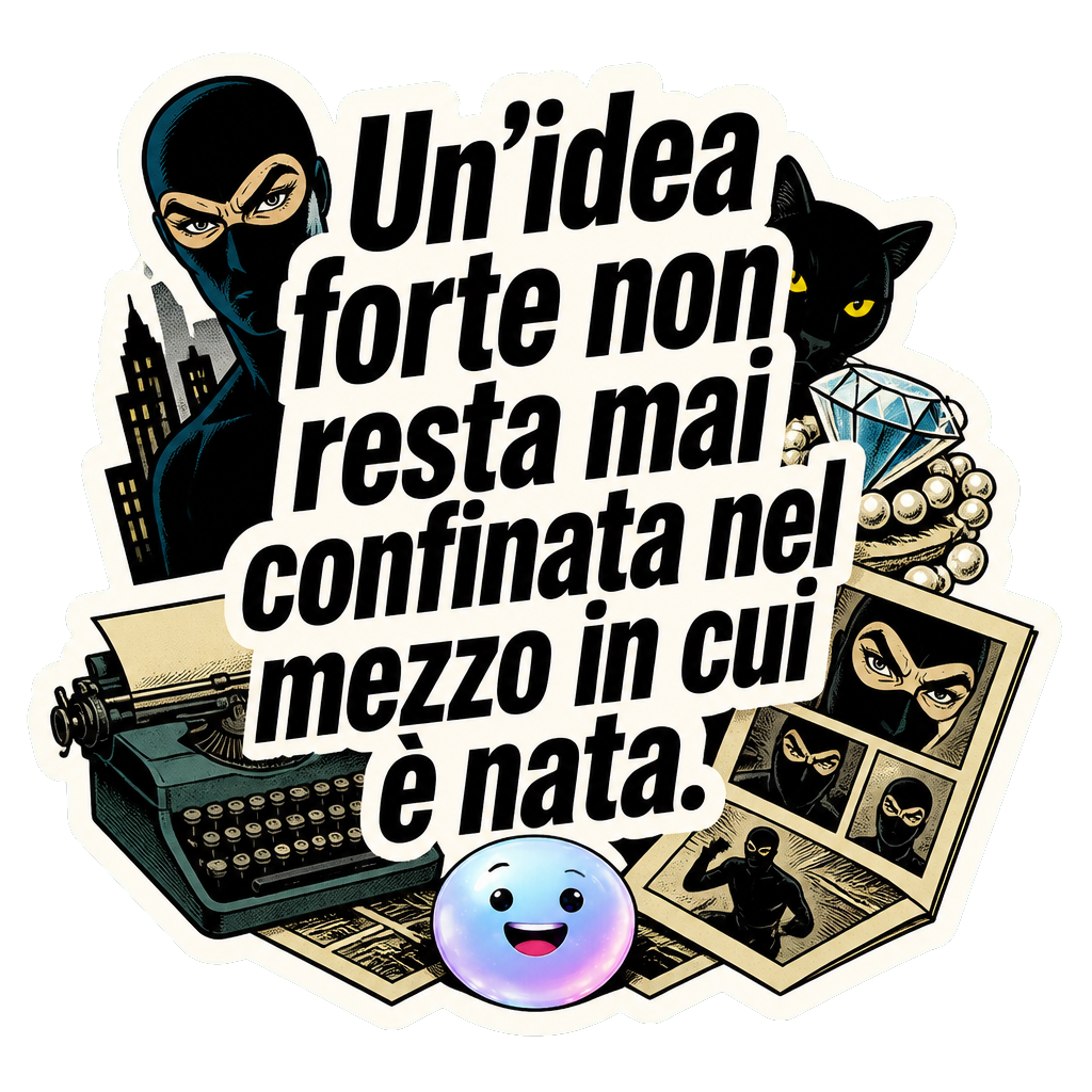 Un'idea forte non resta mai confinata nel mezzo in cui è nata.