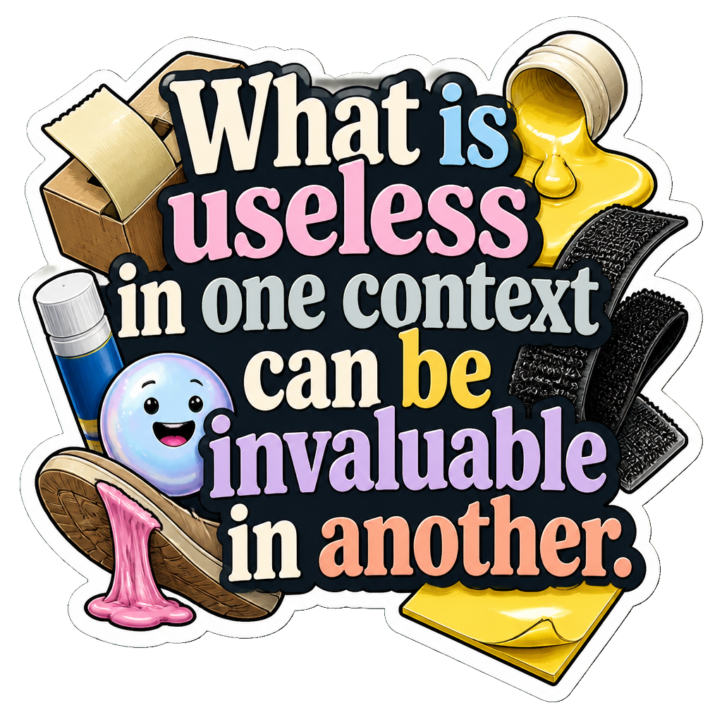 What is useless in one context can be invaluable in another.