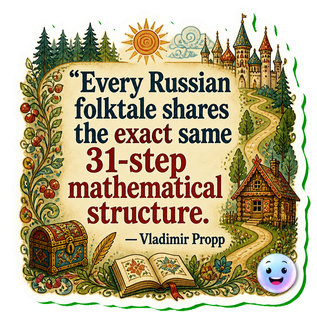 Every Russian folktale shares the exact same 31-step mathematical structure.