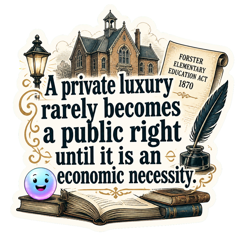 A private luxury rarely becomes a public right until it is an economic necessity.