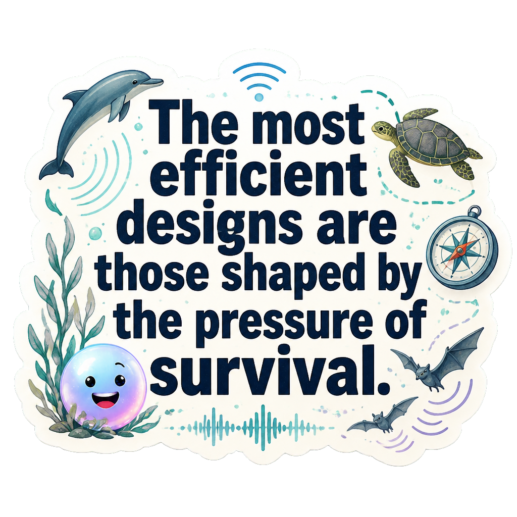 The most efficient designs are those shaped by the pressure of survival.