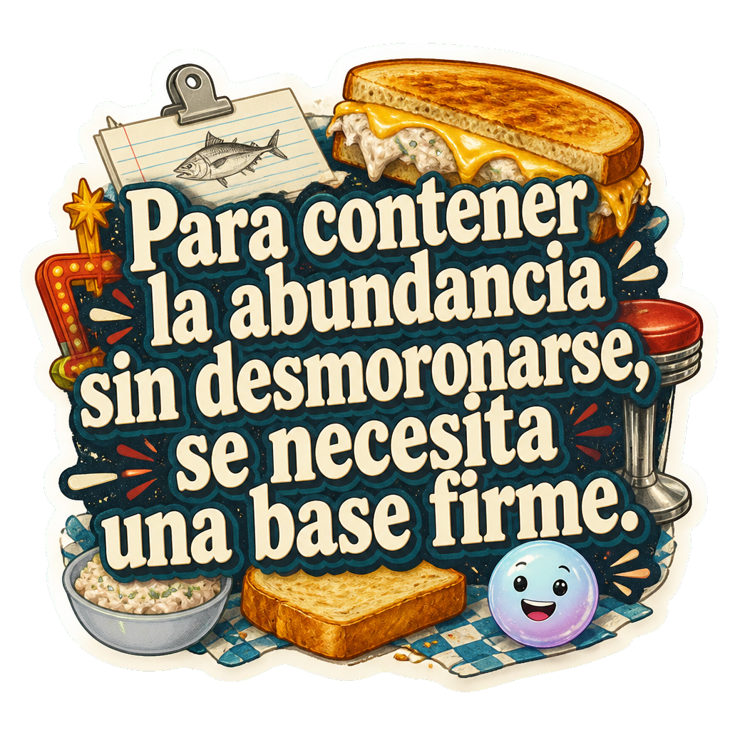 Para contener la abundancia sin desmoronarse, se necesita una base firme.
