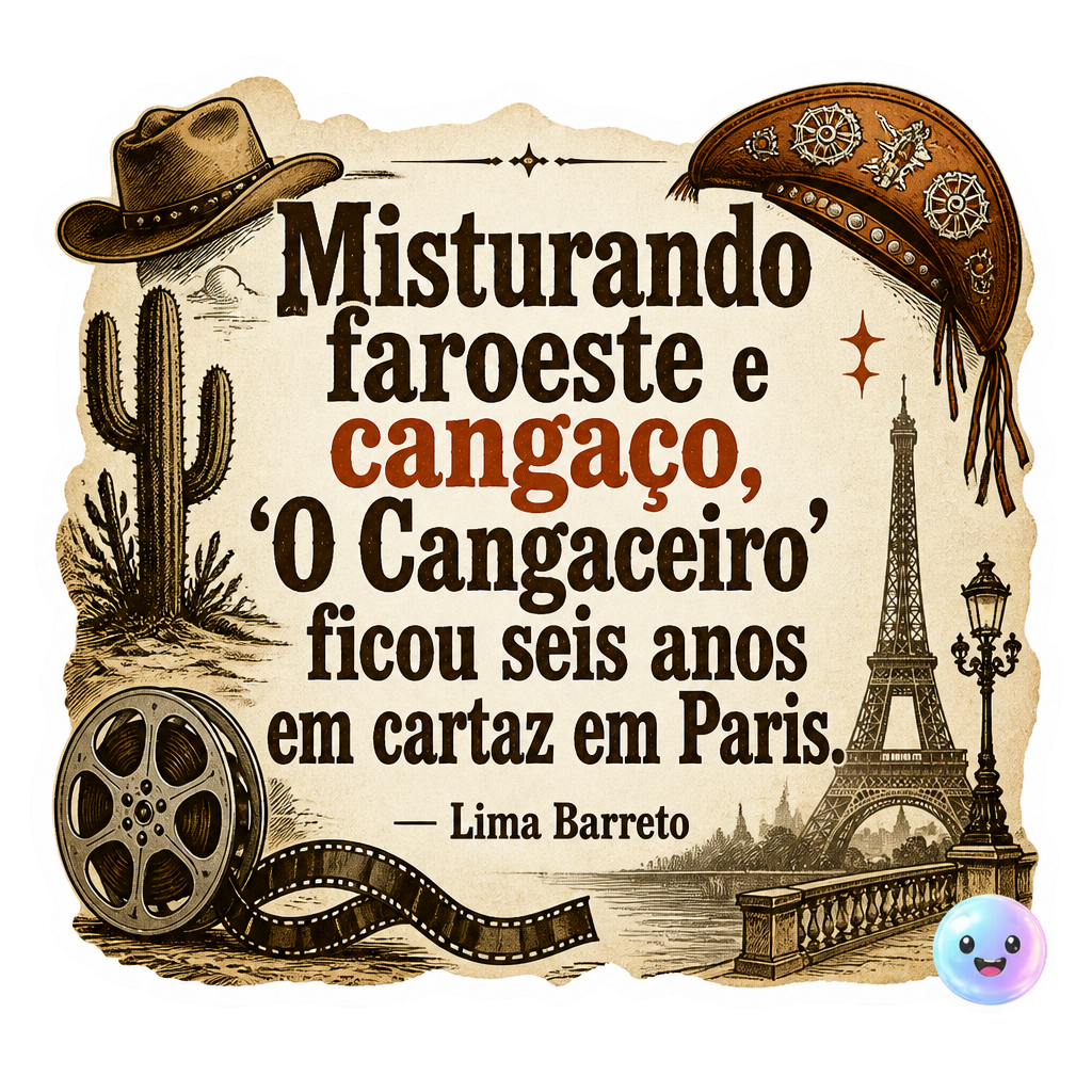 Misturando faroeste e cangaço, 'O Cangaceiro' ficou seis anos em cartaz em Paris.
