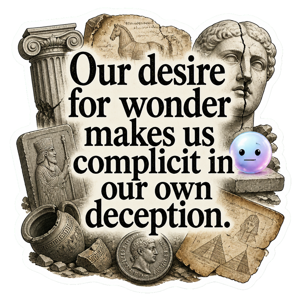 Our desire for wonder makes us complicit in our own deception.