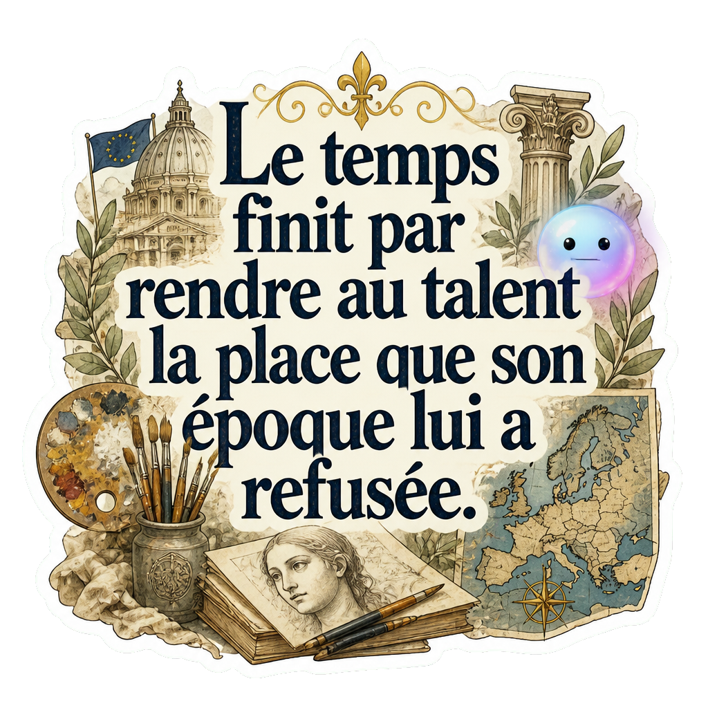 Le temps finit par rendre au talent la place que son époque lui a refusée.