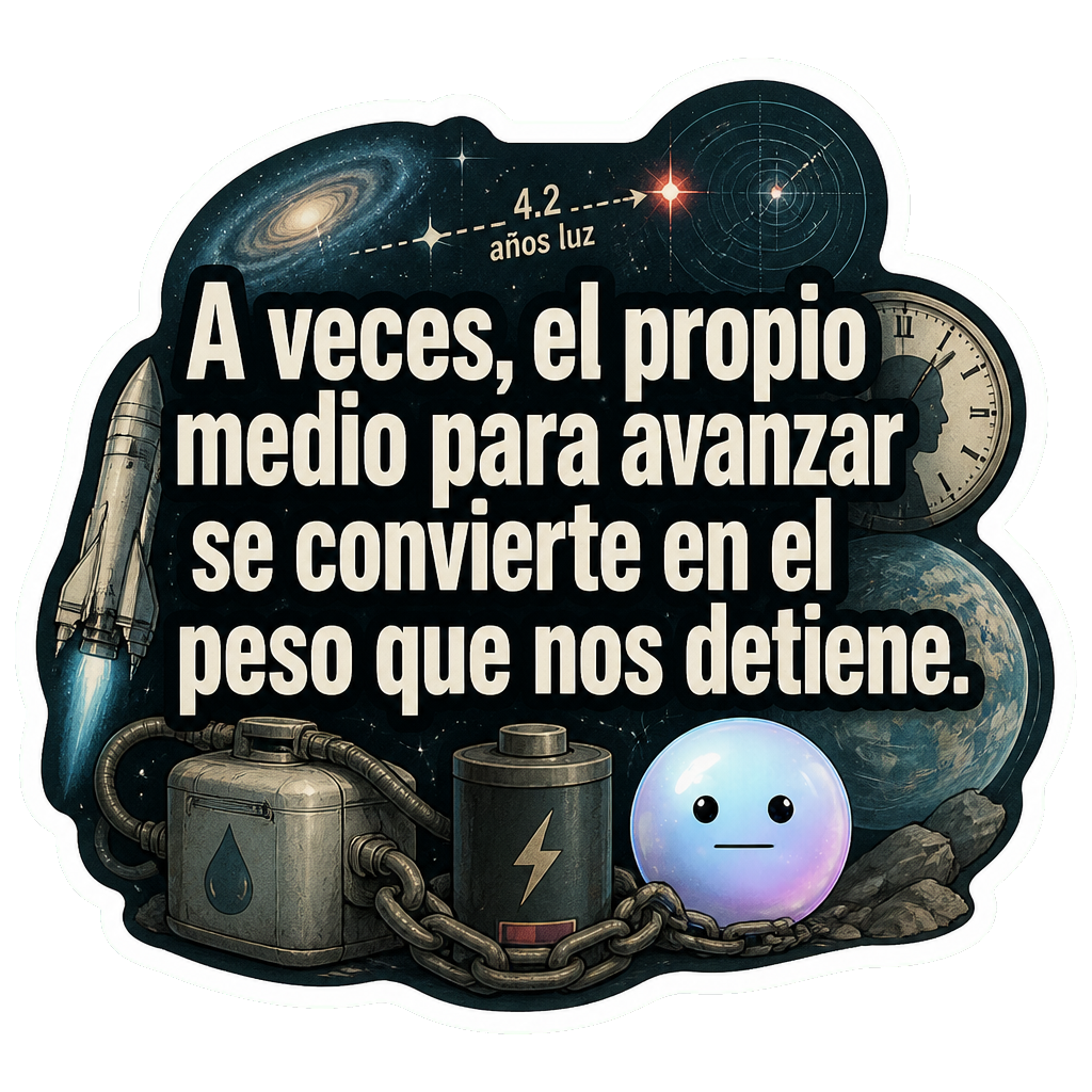 A veces, el propio medio para avanzar se convierte en el peso que nos detiene.
