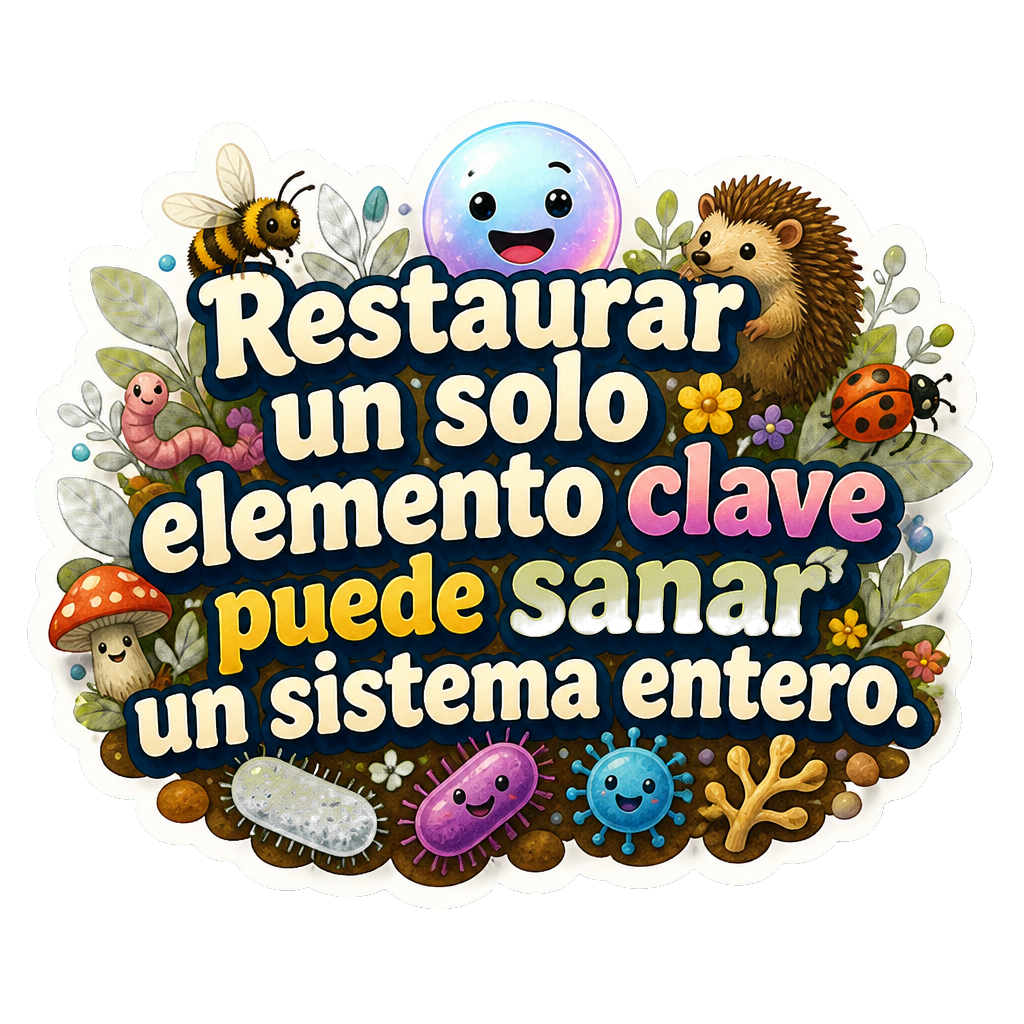 Restaurar un solo elemento clave puede sanar un sistema entero.