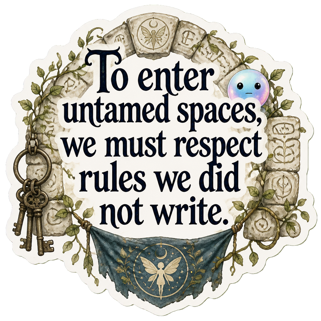To enter untamed spaces, we must respect rules we did not write.