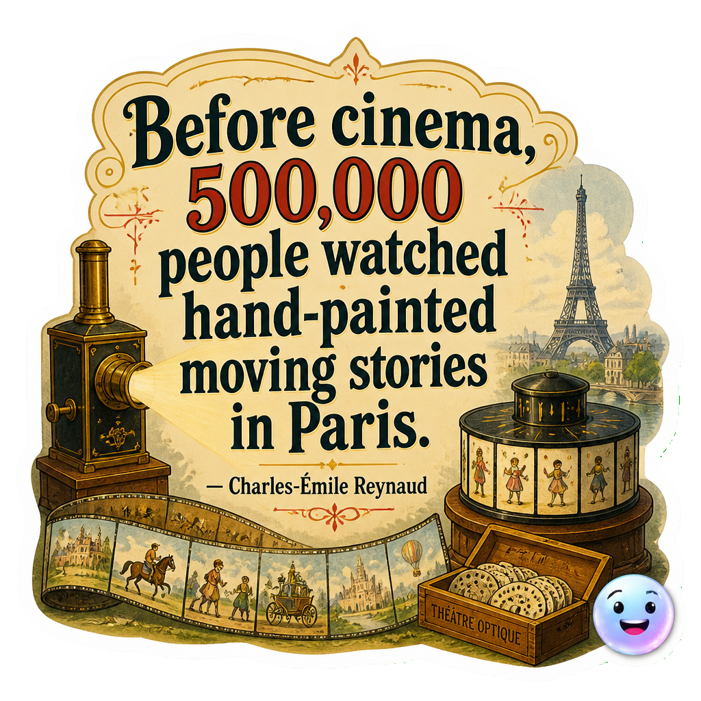 Before cinema, 500,000 people watched hand-painted moving stories in Paris.