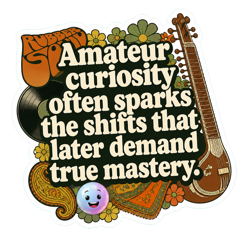 Amateur curiosity often sparks the shifts that later demand true mastery.