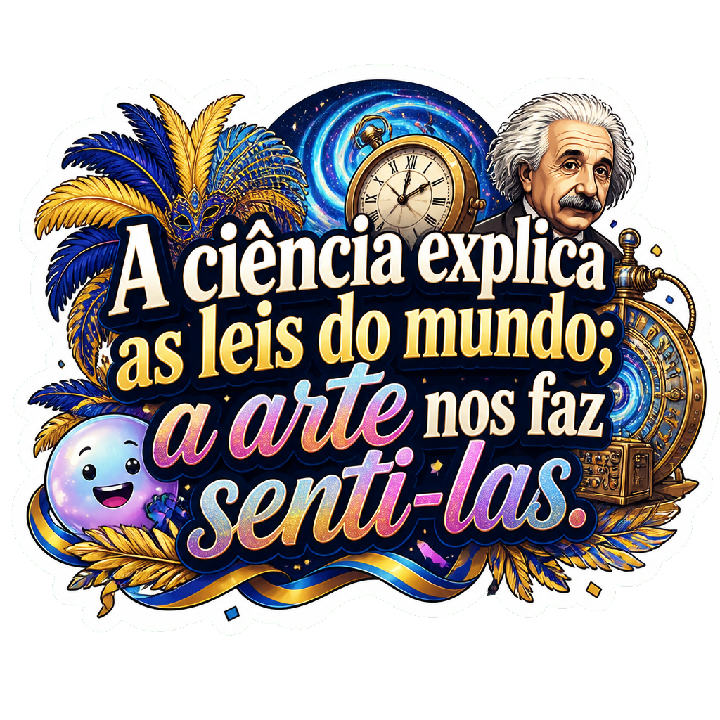 A ciência explica as leis do mundo; a arte nos faz senti-las.
