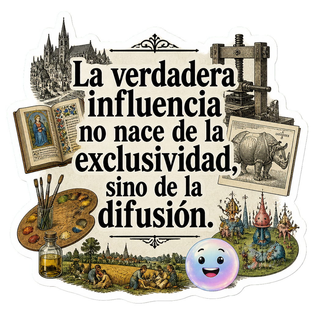 La verdadera influencia no nace de la exclusividad, sino de la difusión.
