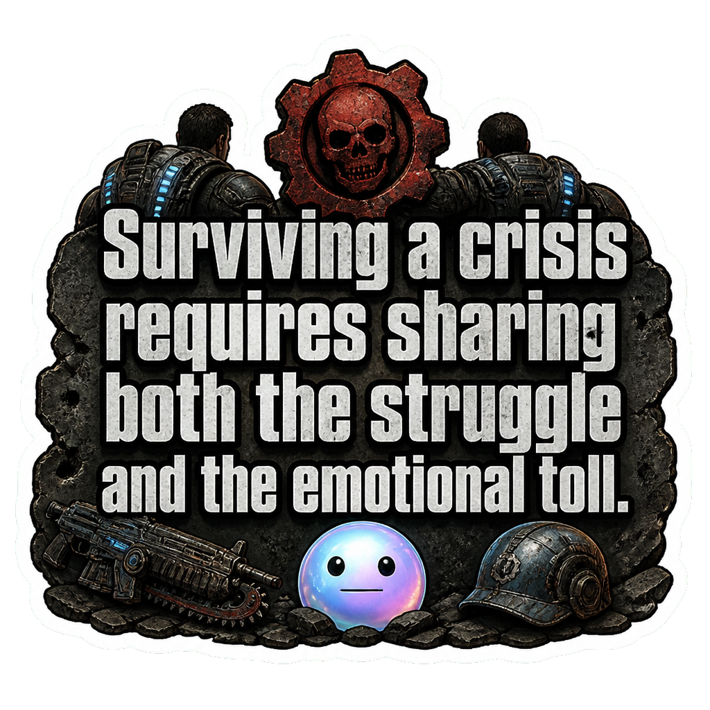 Surviving a crisis requires sharing both the struggle and the emotional toll.
