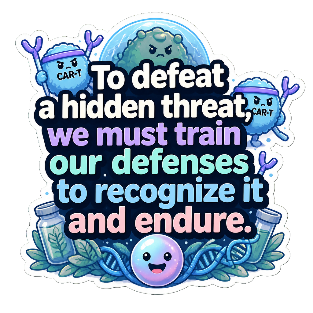 To defeat a hidden threat, we must train our defenses to recognize it and endure.