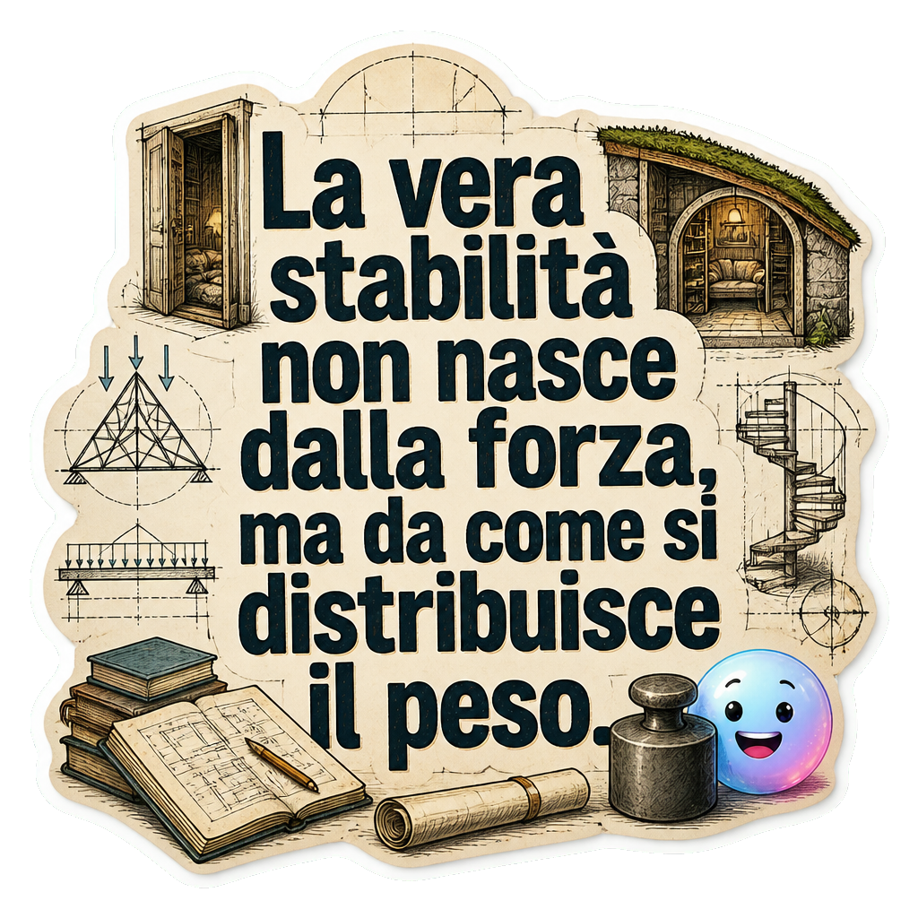 La vera stabilità non nasce dalla forza, ma da come si distribuisce il peso.