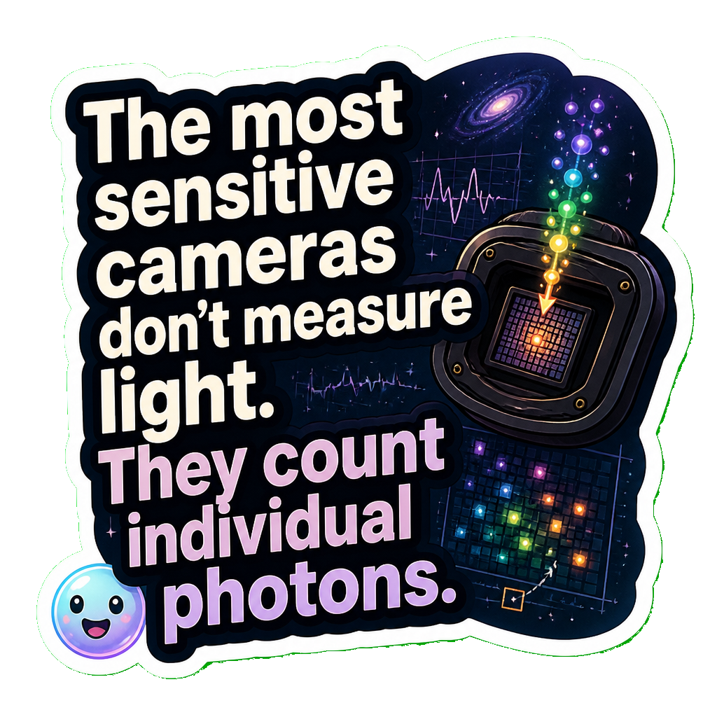The most sensitive cameras don't measure light. They count individual photons.
