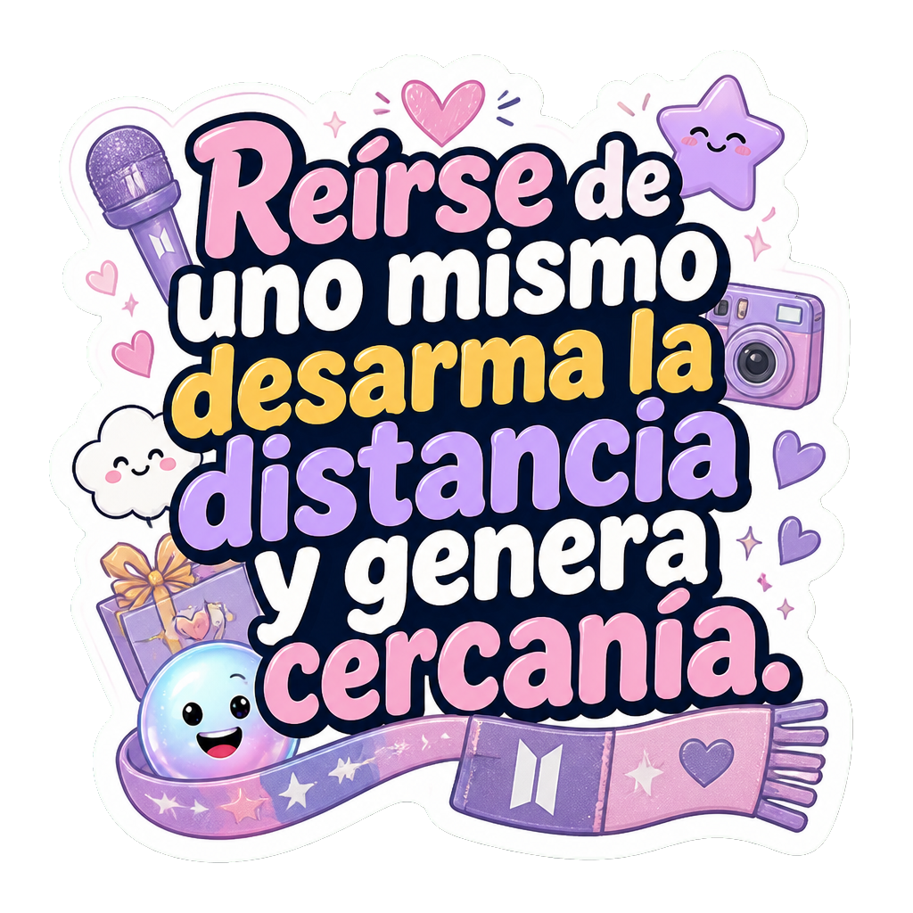 Reírse de uno mismo desarma la distancia y genera cercanía.
