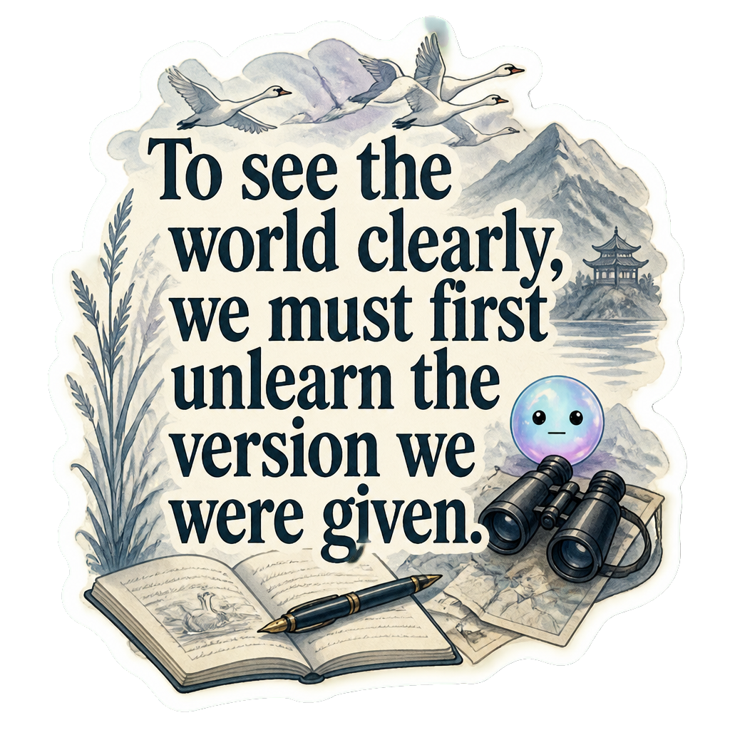 To see the world clearly, we must first unlearn the version we were given.
