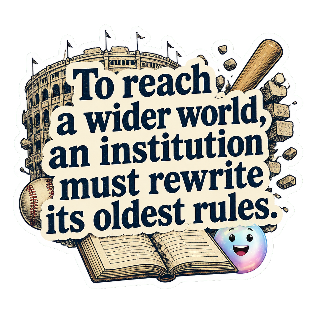 To reach a wider world, an institution must rewrite its oldest rules.
