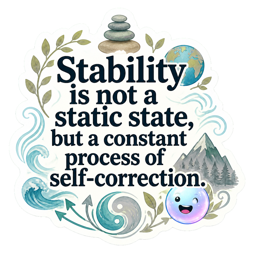 Stability is not a static state, but a constant process of self-correction.
