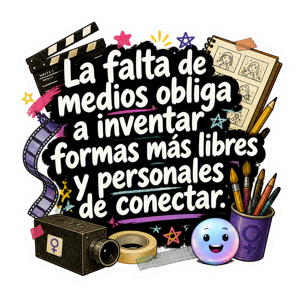 La falta de medios obliga a inventar formas más libres y personales de conectar.