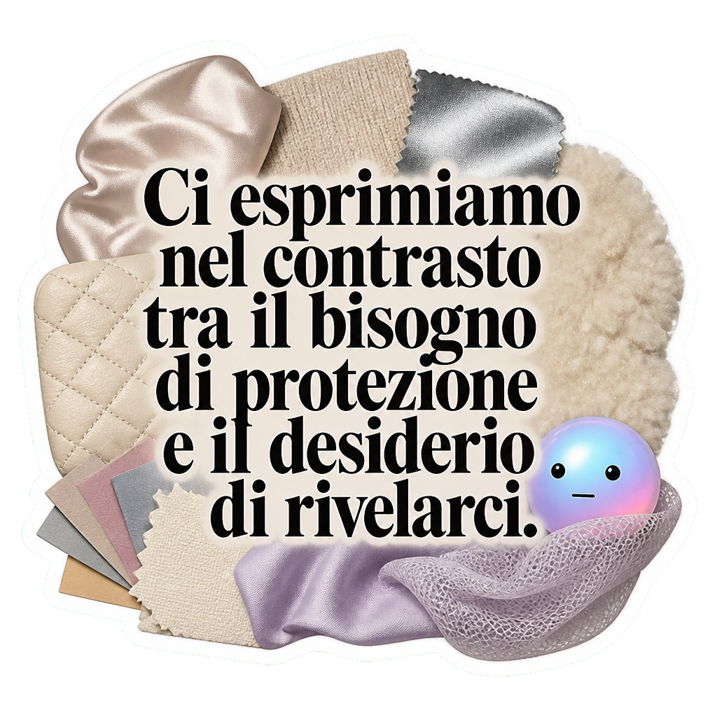 Ci esprimiamo nel contrasto tra il bisogno di protezione e il desiderio di rivelarci.