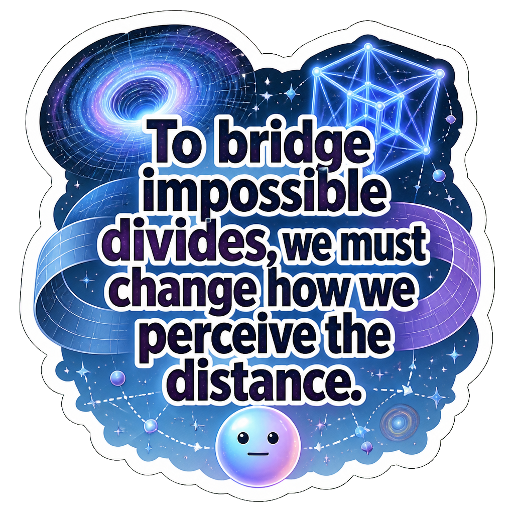 To bridge impossible divides, we must change how we perceive the distance.