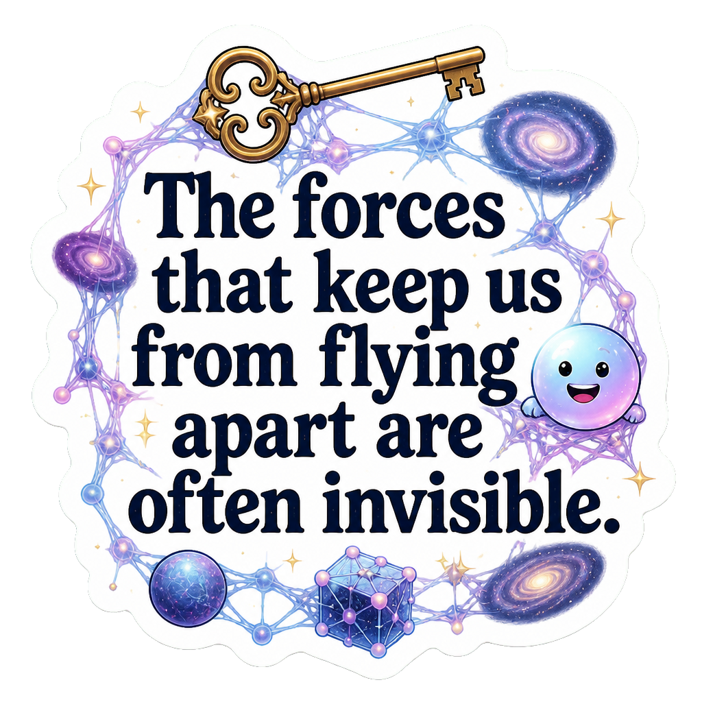 The forces that keep us from flying apart are often invisible.