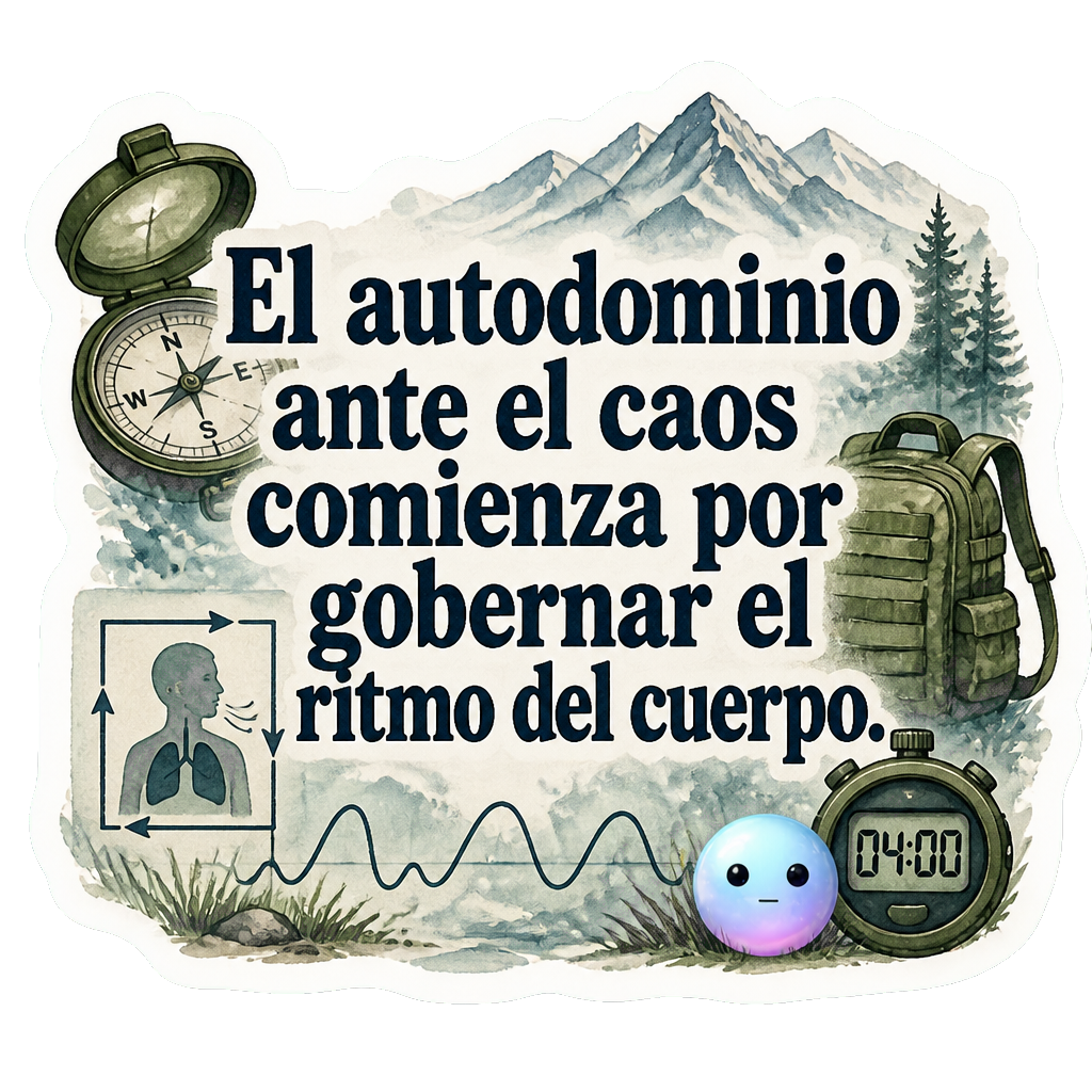 El autodominio ante el caos comienza por gobernar el ritmo del cuerpo.