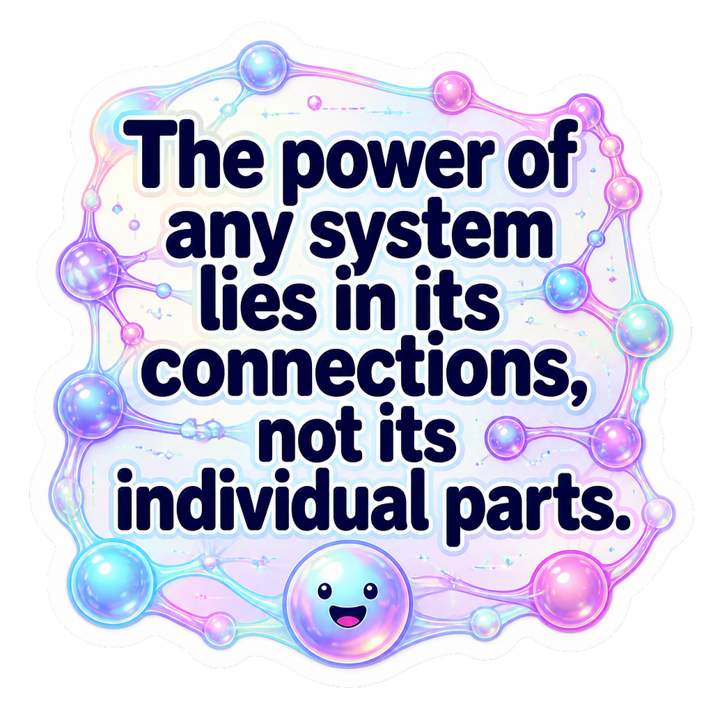 The power of any system lies in its connections, not its individual parts.