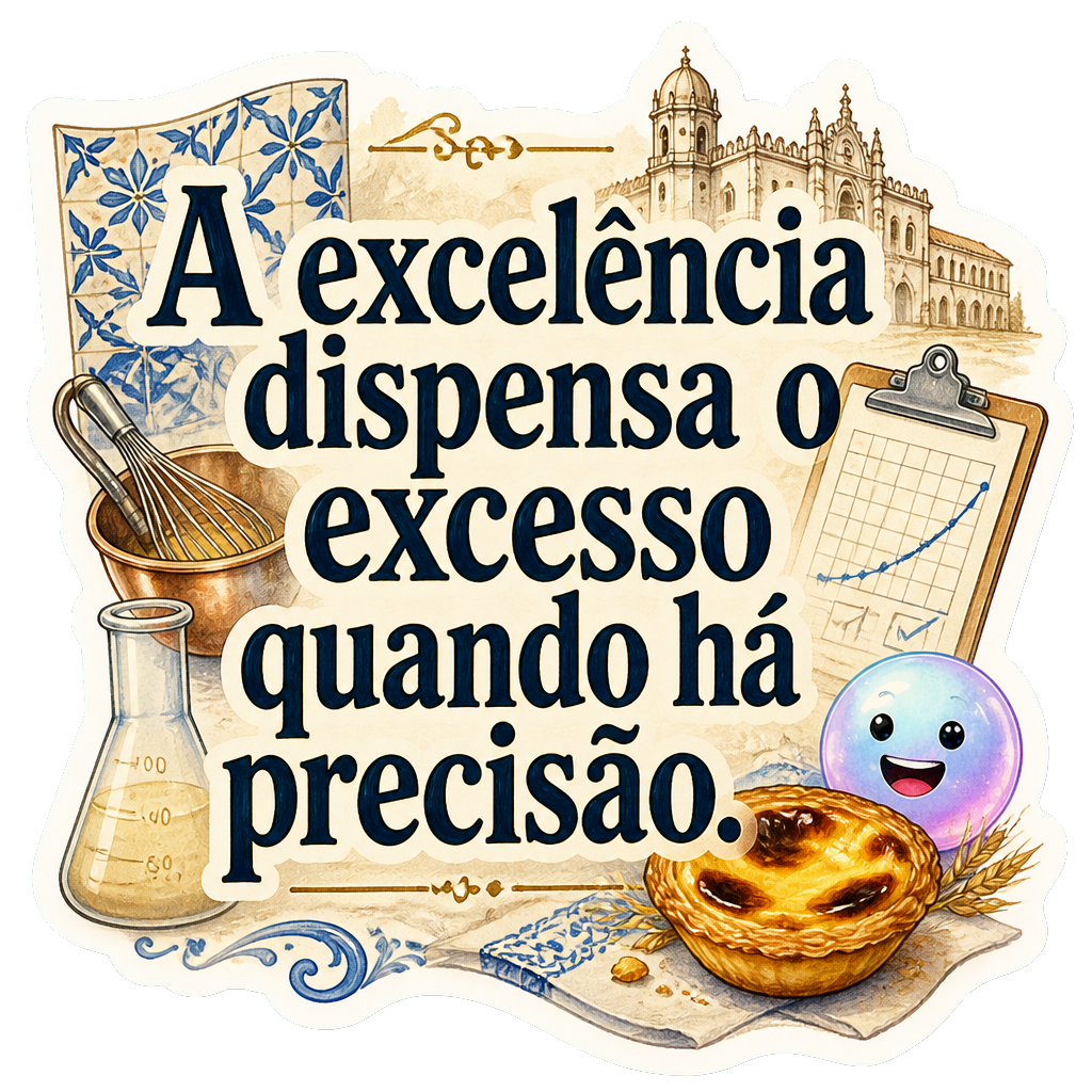 A excelência dispensa o excesso quando há precisão.