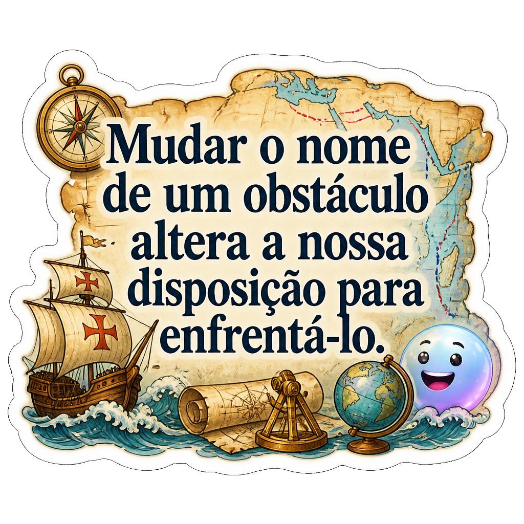 Mudar o nome de um obstáculo altera a nossa disposição para enfrentá-lo.