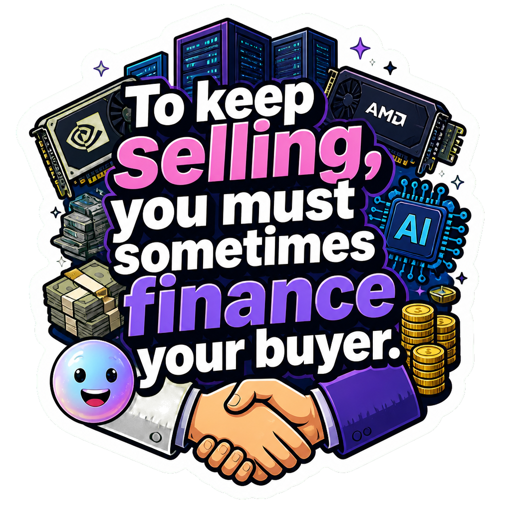 To keep selling, you must sometimes finance your buyer.