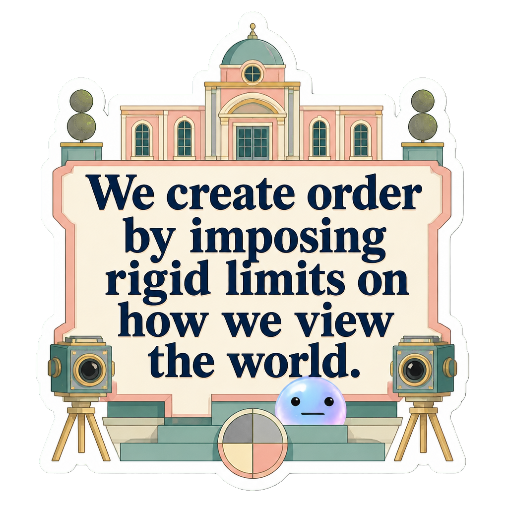 We create order by imposing rigid limits on how we view the world.