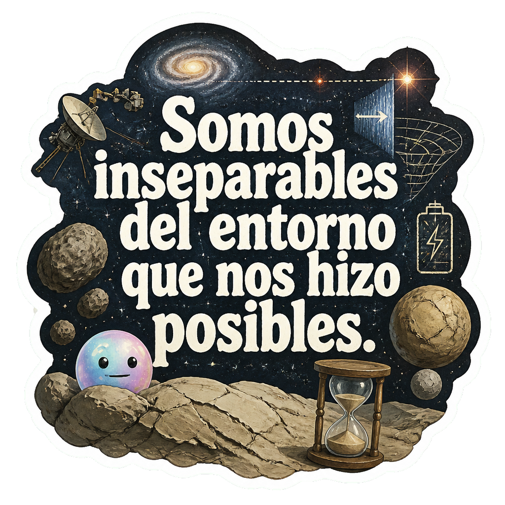 Somos inseparables del entorno que nos hizo posibles.