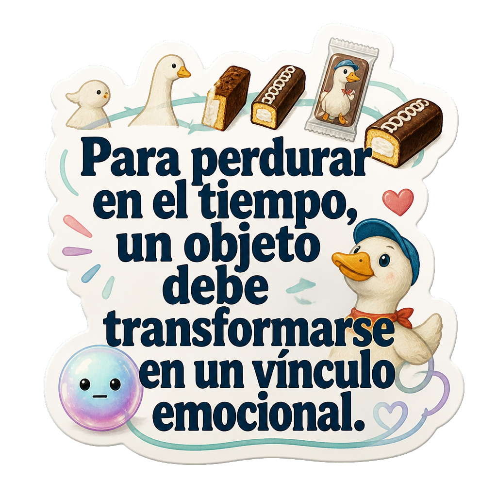 Para perdurar en el tiempo, un objeto debe transformarse en un vínculo emocional.