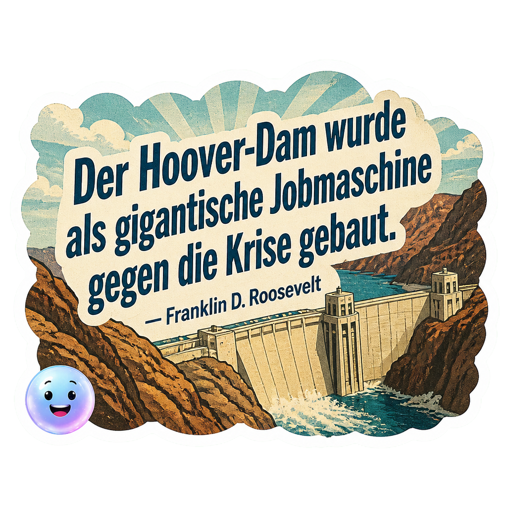 Der Hoover-Dam wurde als gigantische Jobmaschine gegen die Krise gebaut.
